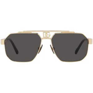 Dolce Gabbana 0Dg2294 0287 Gold Sunglasses