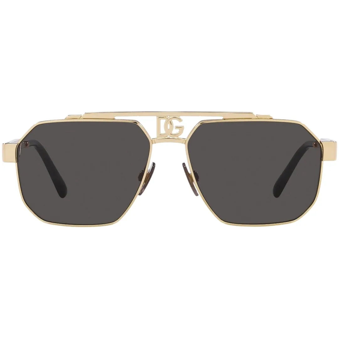Dolce Gabbana 0Dg2294 0287 Gold Sunglasses