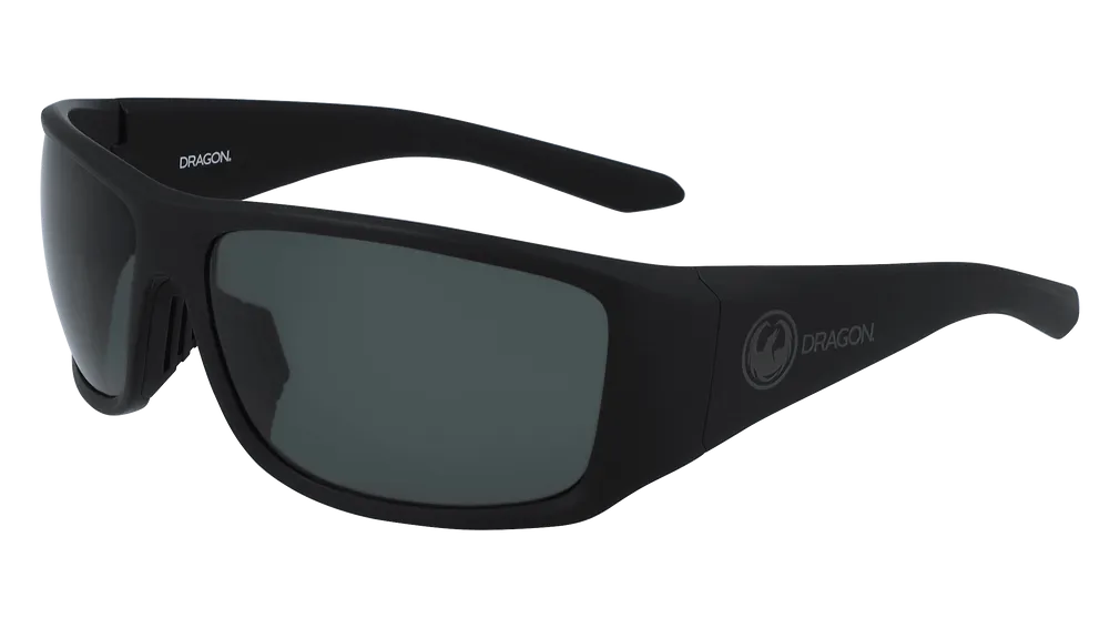 Dragon Alliance Jump LL Polar Sunglasses, Matte Black Frame LL Smoke Polar Lens