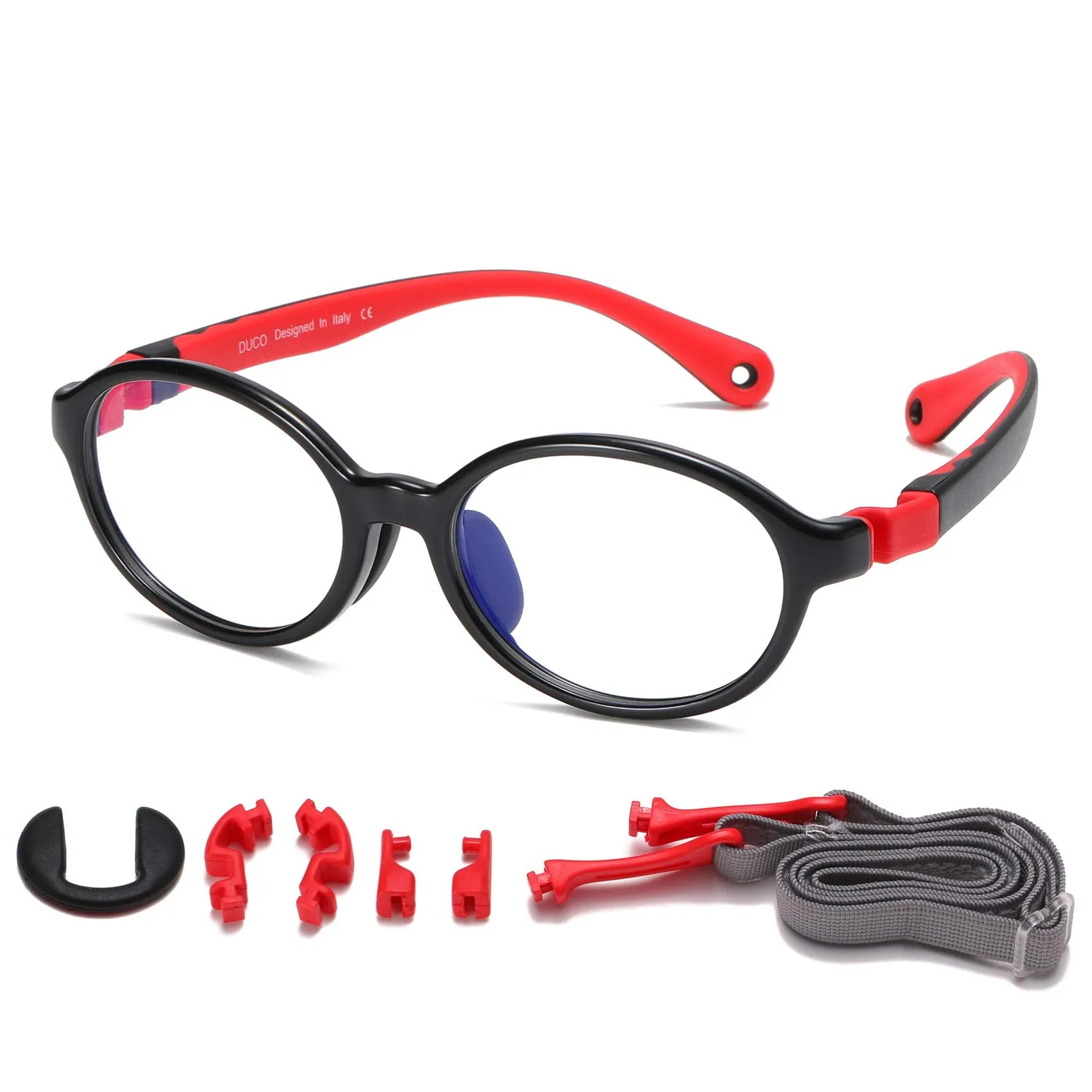 DUCO Blue Light Blocking Glasses Gaming Computer Glasses Eyeglasses Frames K026