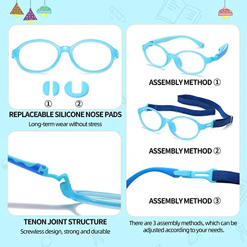 DUCO Blue Light Blocking Glasses Gaming Computer Glasses Eyeglasses Frames K026