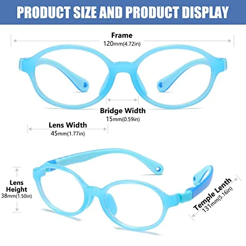 DUCO Blue Light Blocking Glasses Gaming Computer Glasses Eyeglasses Frames K026