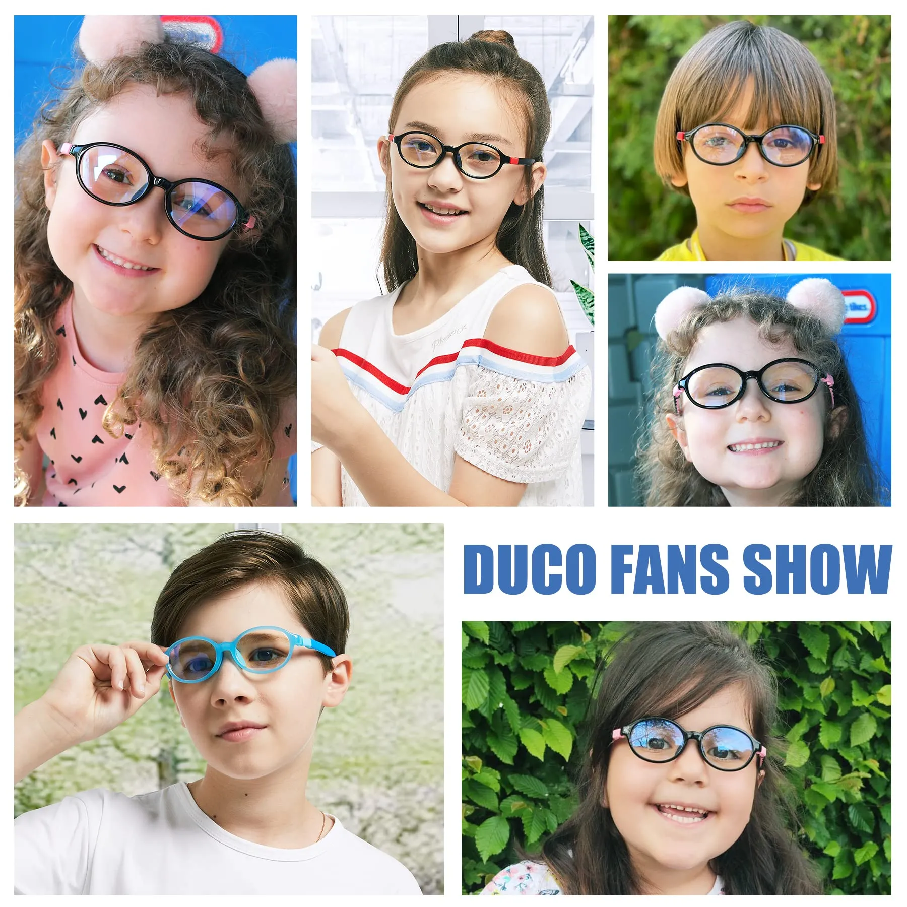 DUCO Blue Light Blocking Glasses Gaming Computer Glasses Eyeglasses Frames K026