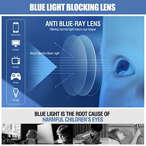 DUCO Blue Light Blocking Glasses Gaming Computer Glasses Eyeglasses Frames K026
