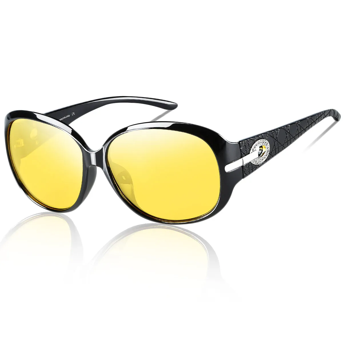 DUCO Classic Oversized Polarized Night Vision Sunglasses 6214