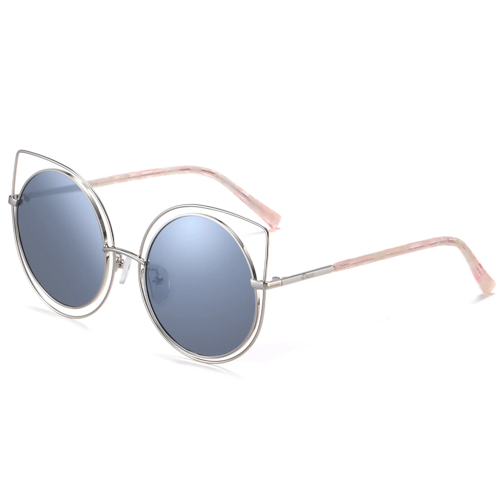 DUCO Classic Vintage Cateye Polarized Sunglasses For Women 100%UV Protection W002