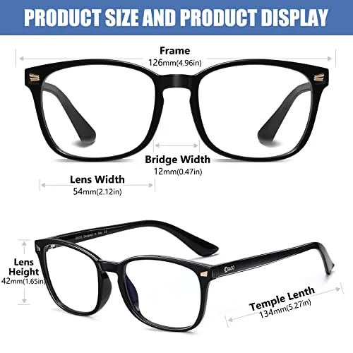 DUCO Kids Blue Light Glasses Girls Boys Computer Gaming Eyeglasses K028