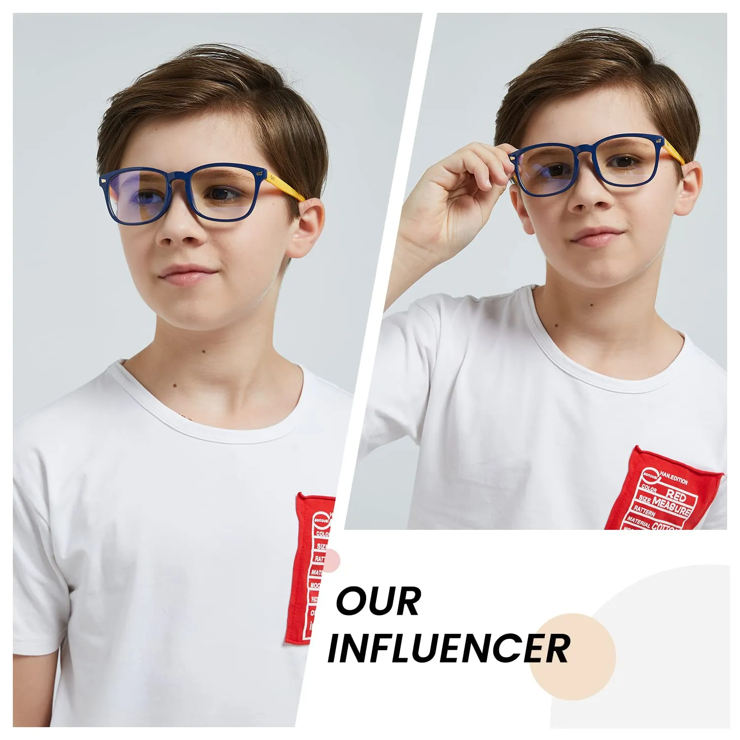 DUCO Kids Blue Light Glasses Girls Boys Computer Gaming Eyeglasses K028