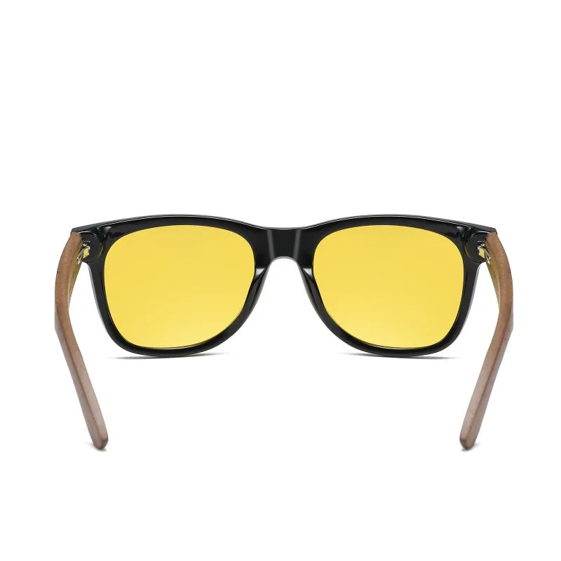 DUCO Polarized Driving Walnut Wooden Sunglasses for Men 2141