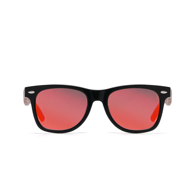 DUCO Polarized Driving Walnut Wooden Sunglasses for Men 2141
