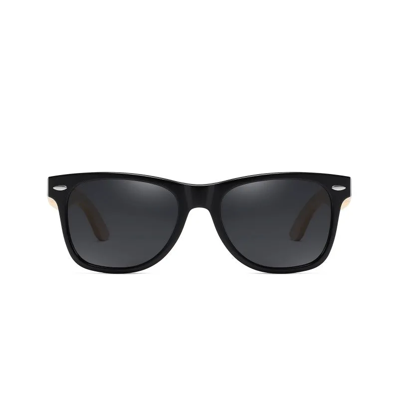 DUCO Polarized Driving Walnut Wooden Sunglasses for Men 2141