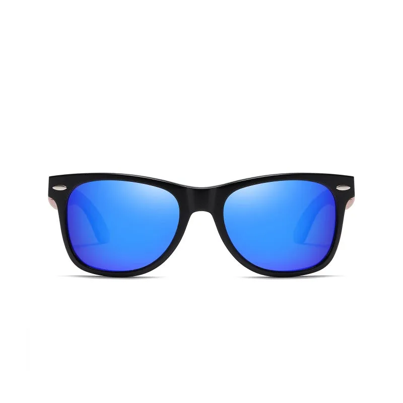 DUCO Polarized Driving Walnut Wooden Sunglasses for Men 2141