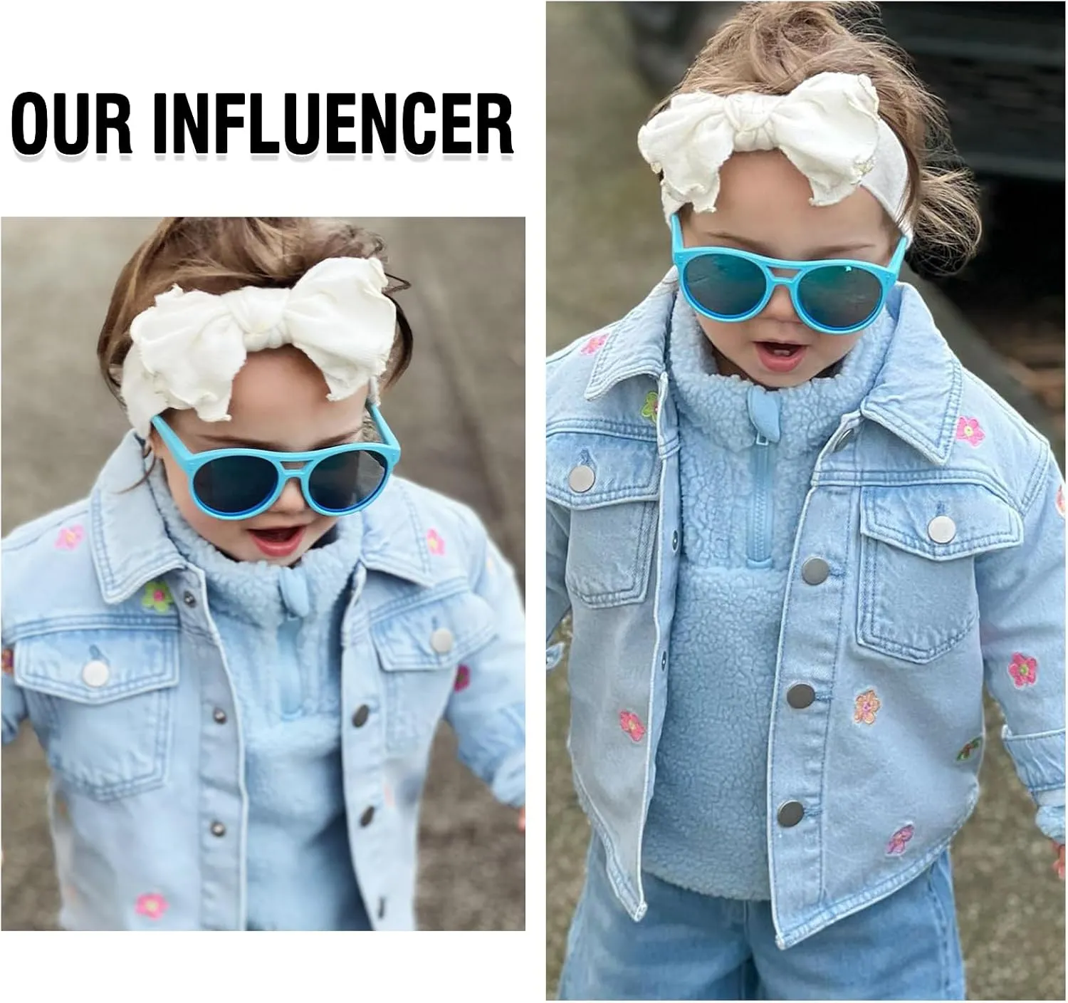 DUCO Sunglasses for Kids Boys Girls UV Protection Vintage Flexible Safety Polarized Sun Glasses with Strap DK030