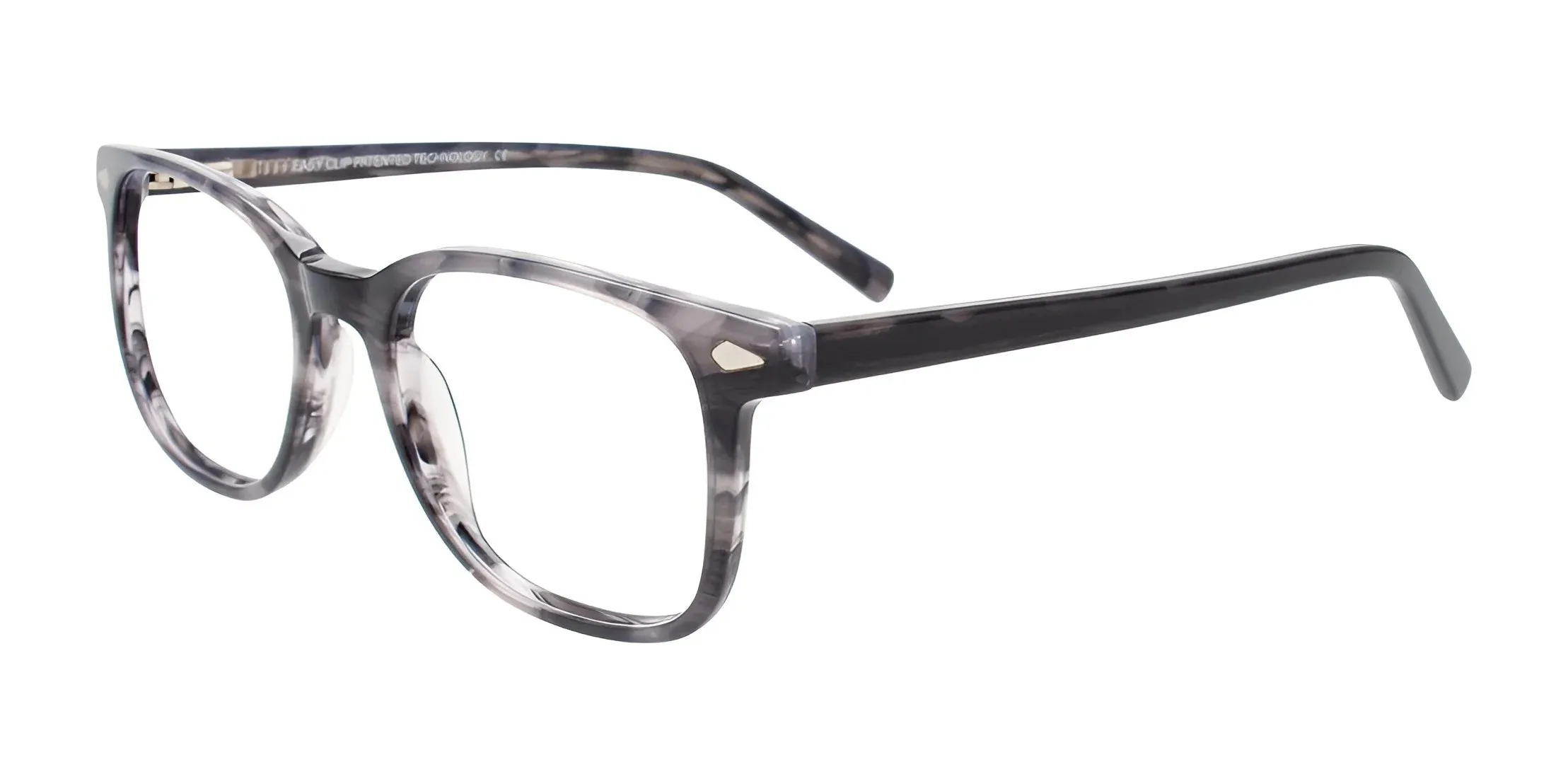 Easy3Clip EC653 Eyeglasses with Clip-on Sunglasses | Size 51