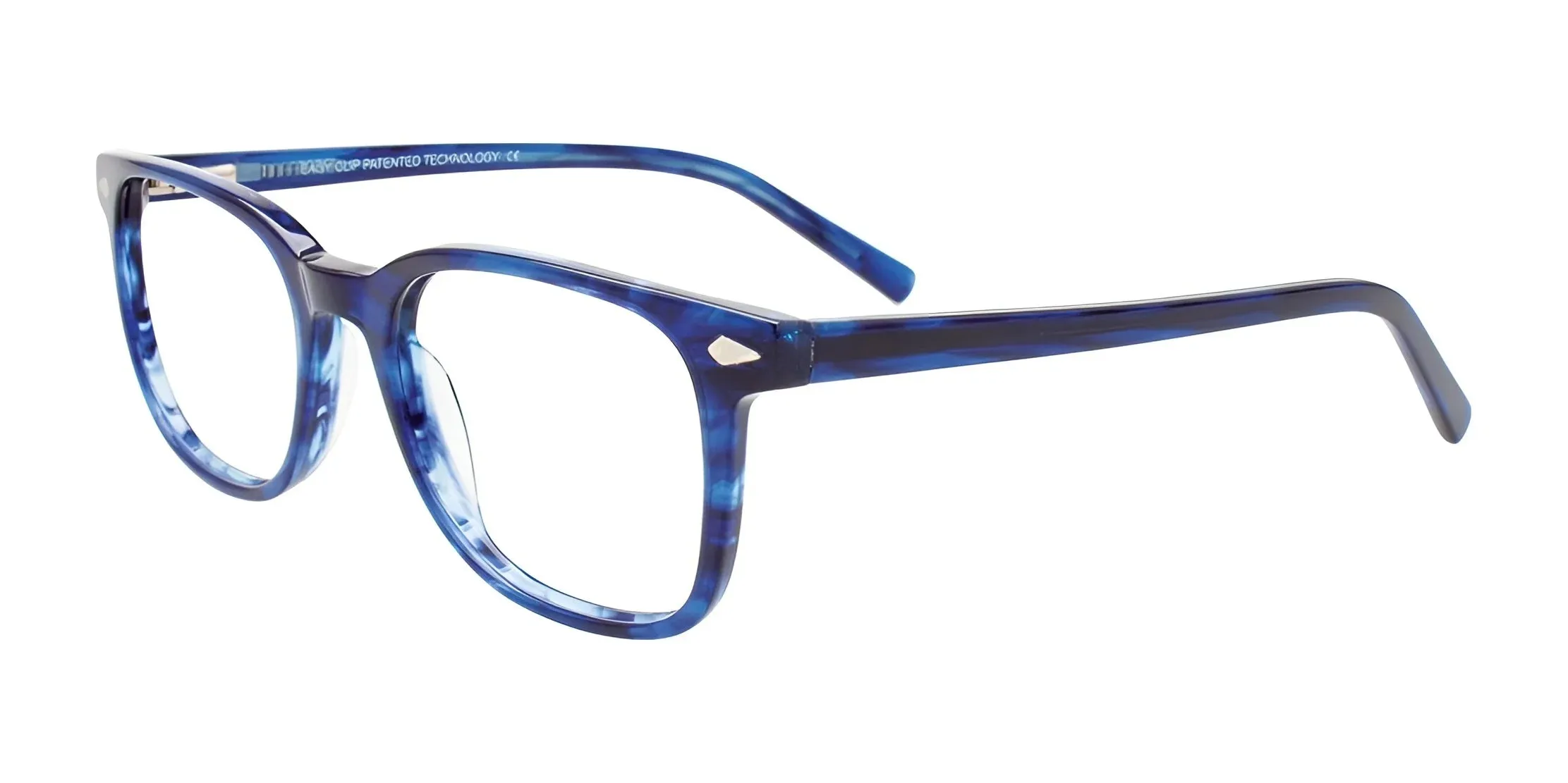Easy3Clip EC653 Eyeglasses with Clip-on Sunglasses | Size 51