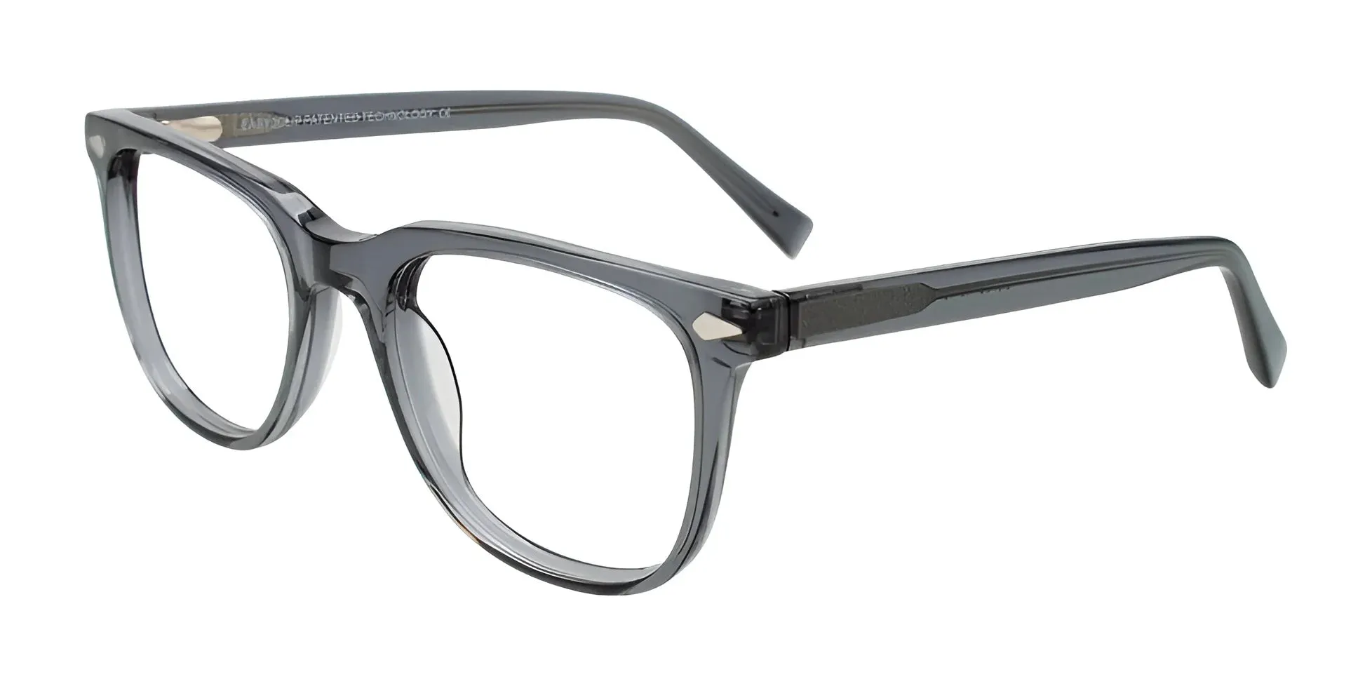 Easy3Clip EC702 Eyeglasses with Clip-on Sunglasses | Size 49