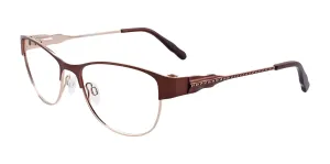 EasyClip EC405 Eyeglasses with Clip-on Sunglasses | Size 52