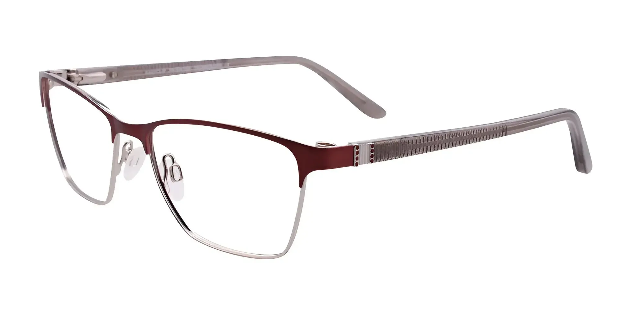 EasyClip EC455 Eyeglasses with Clip-on Sunglasses | Size 53