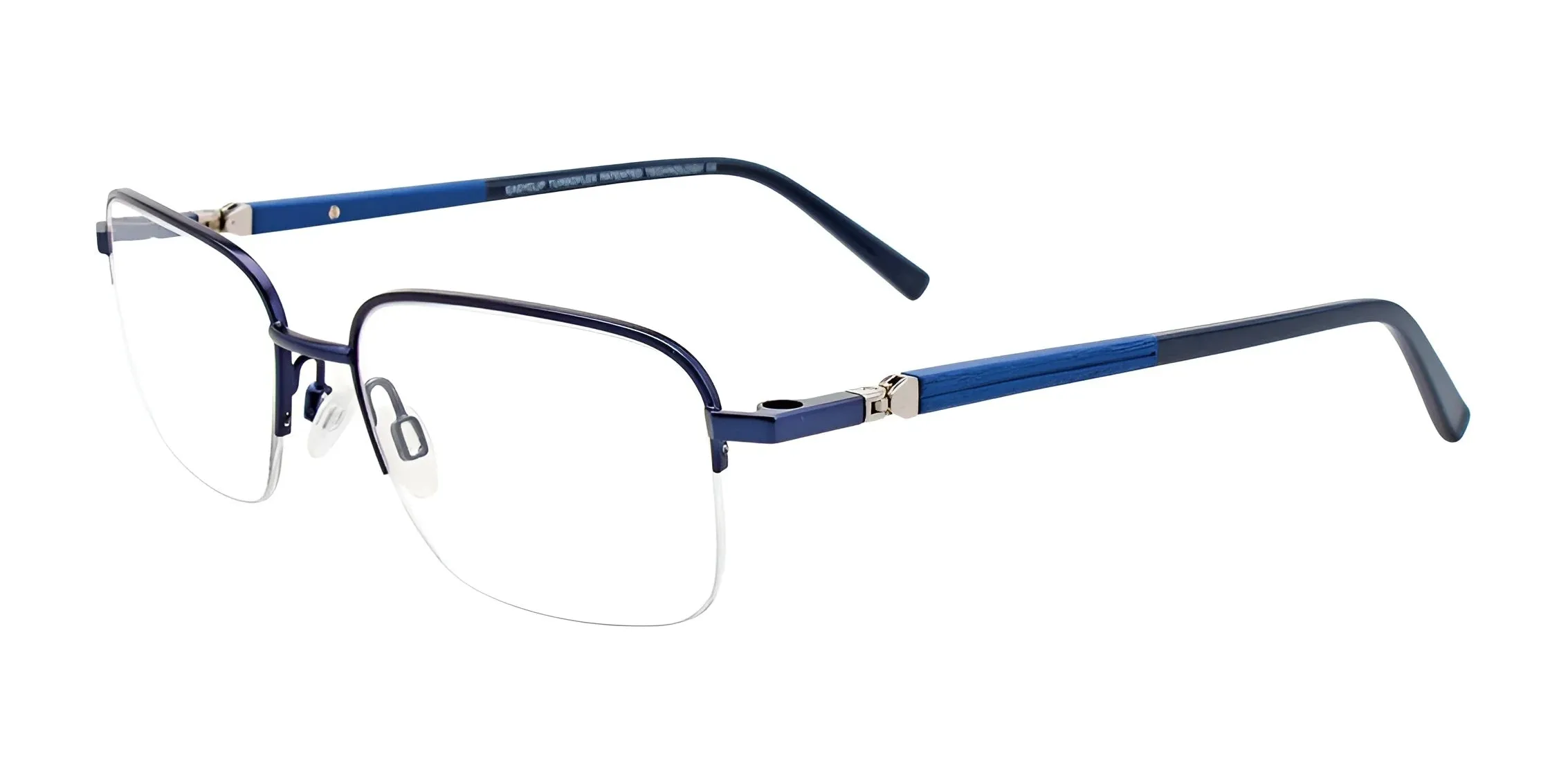 EasyClip EC468 Eyeglasses with Clip-on Sunglasses | Size 53