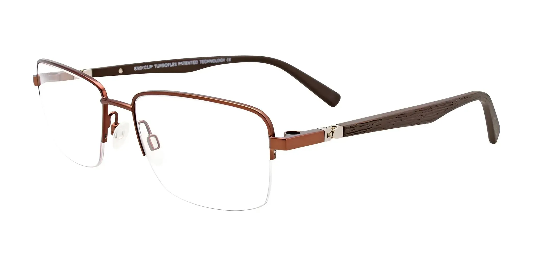 EasyClip EC472 Eyeglasses with Clip-on Sunglasses | Size 53
