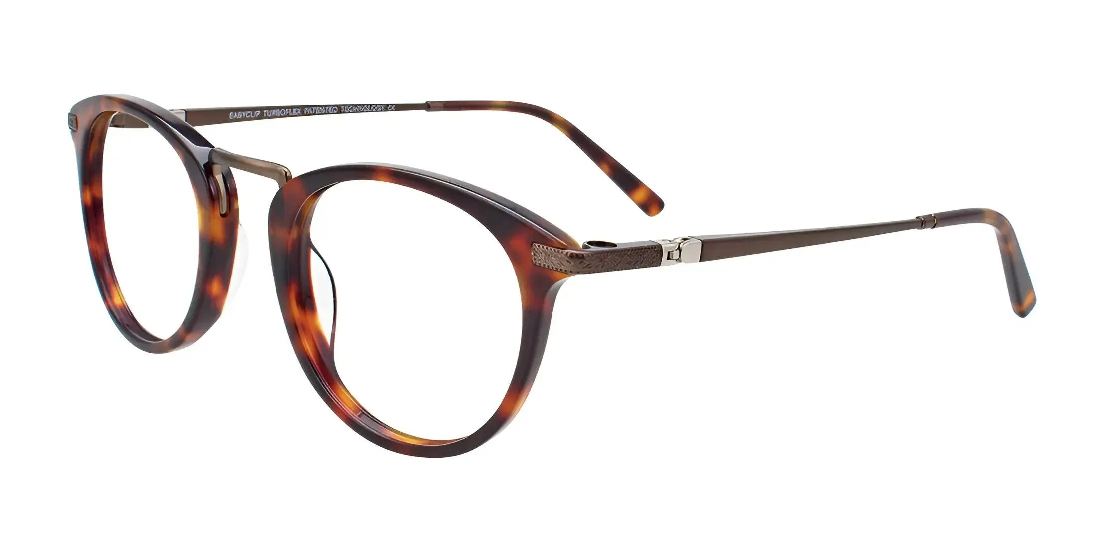 EasyClip EC485 Eyeglasses with Clip-on Sunglasses | Size 49