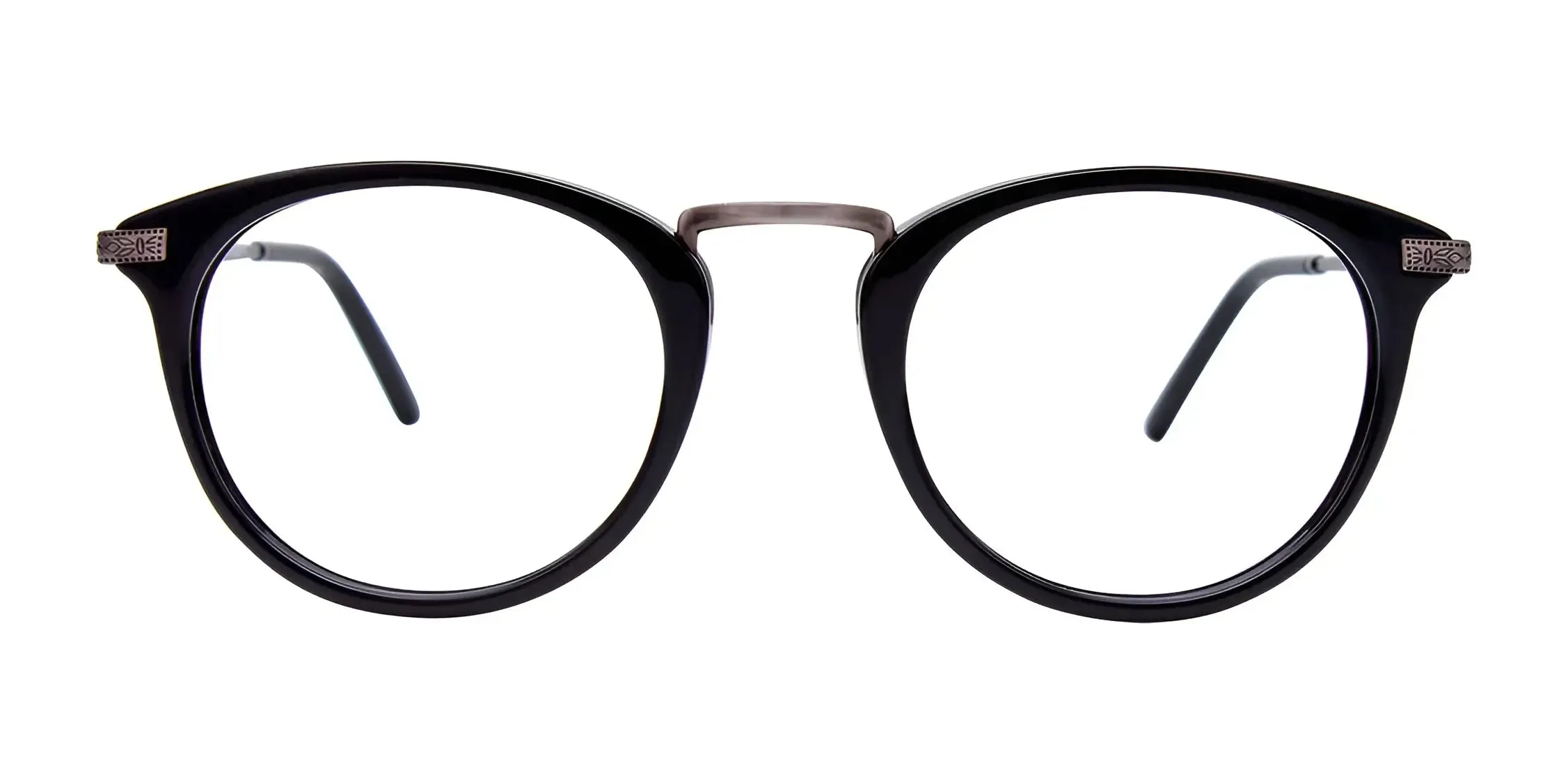 EasyClip EC485 Eyeglasses with Clip-on Sunglasses | Size 49