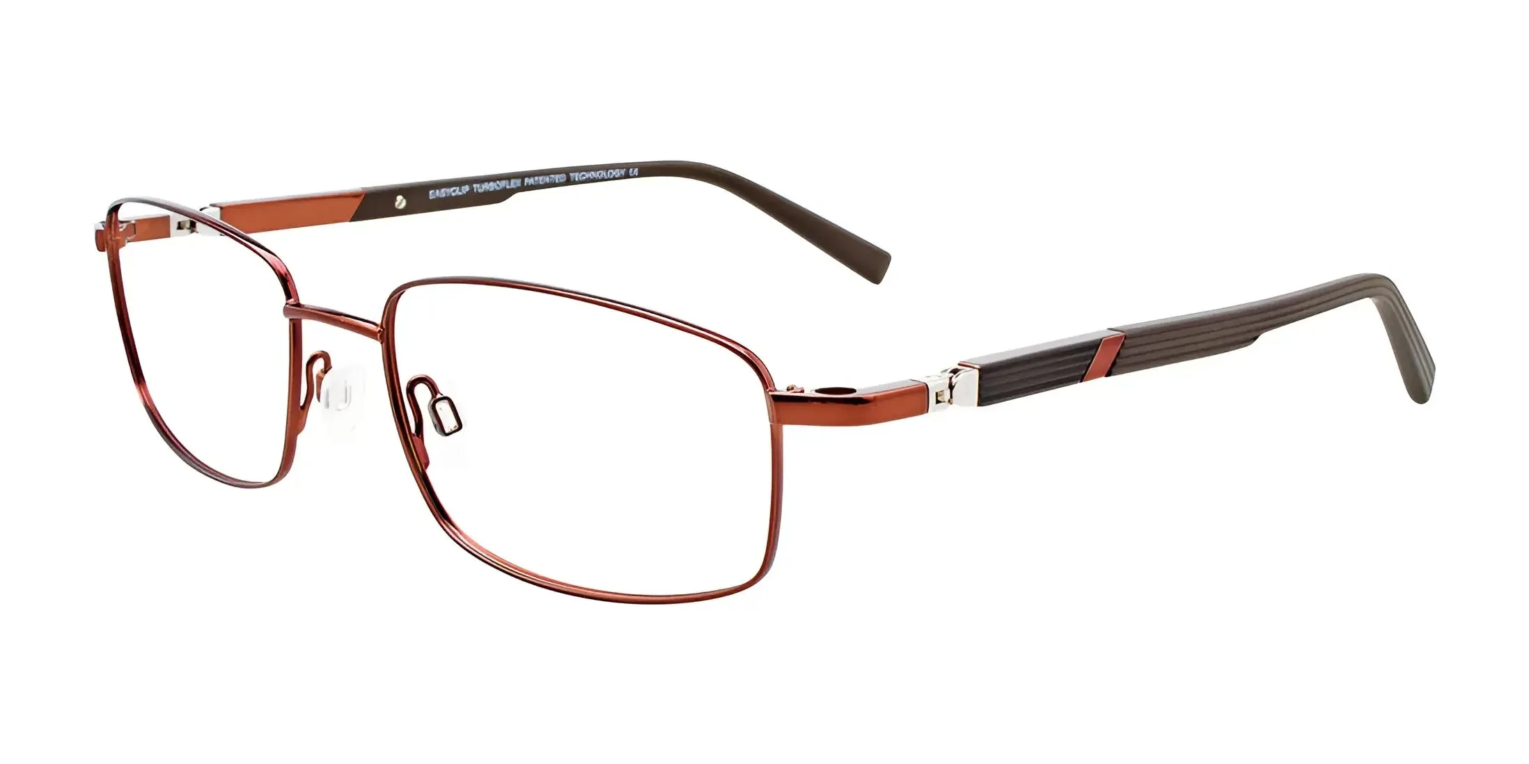 EasyClip EC493 Eyeglasses with Clip-on Sunglasses | Size 56