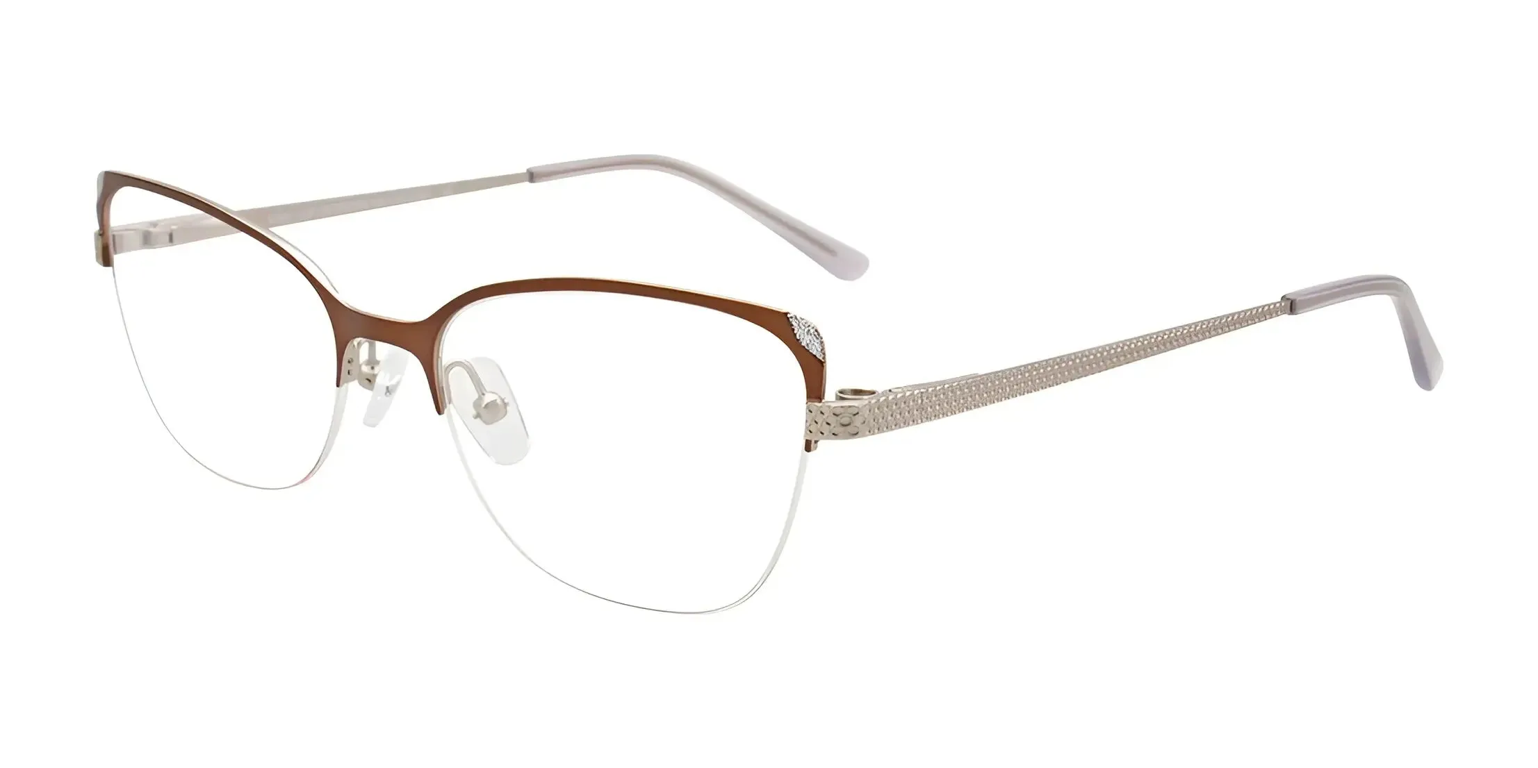 EasyClip EC539 Eyeglasses with Clip-on Sunglasses | Size 55