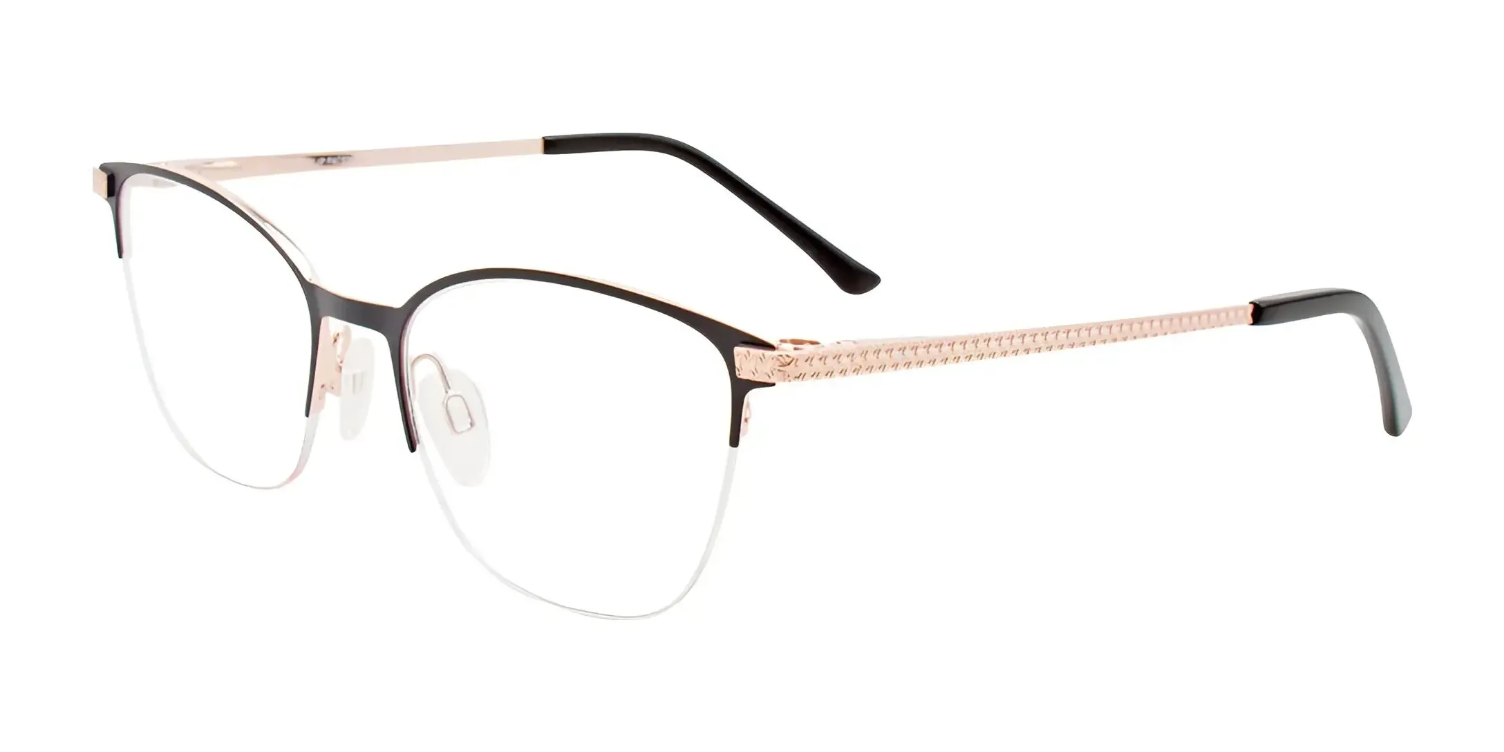 EasyClip EC605 Eyeglasses with Clip-on Sunglasses | Size 49