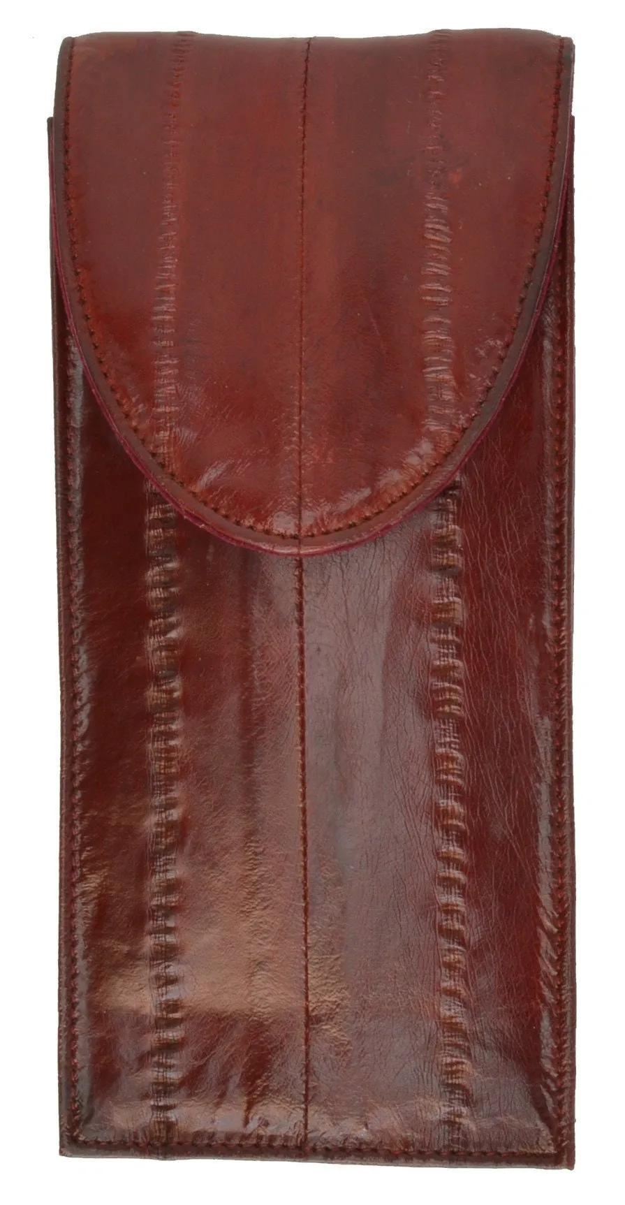 Eel Skin Leather Eyeglasses Case Reading Glasses Holder Light Weight