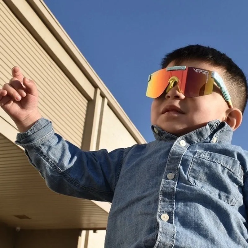 Elegant Basic Solid Color Pc Special-shaped Mirror Frameless Kids Sunglasses