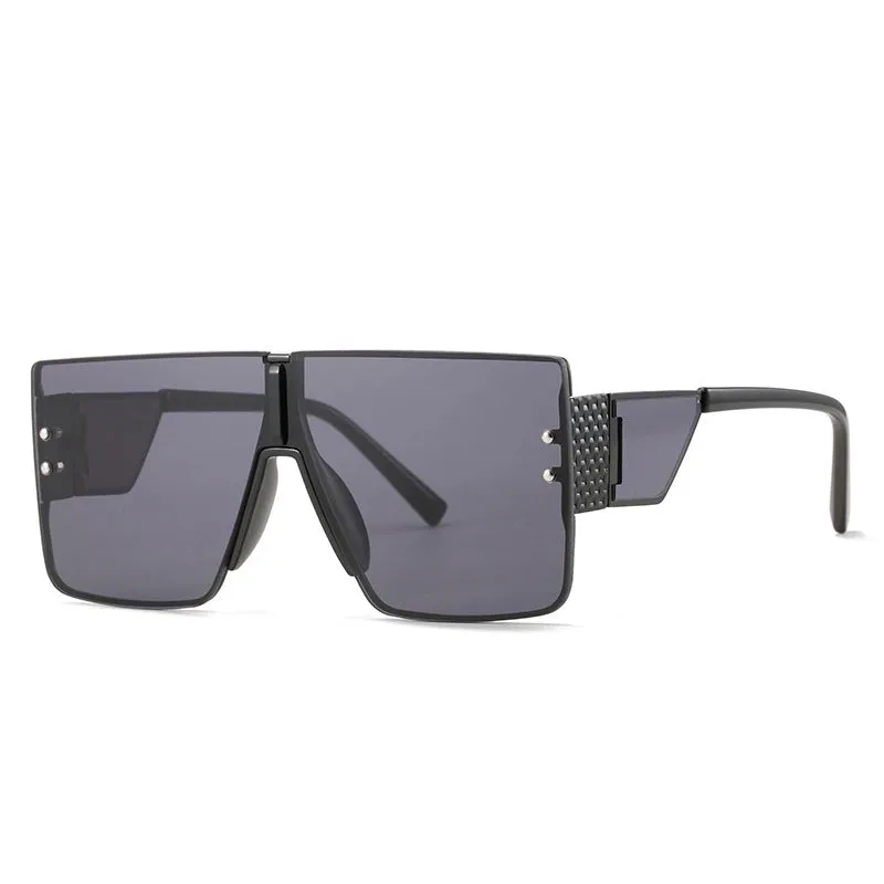 Elegant Retro Geometric Pc Special-shaped Mirror Frameless Women's Sunglasses