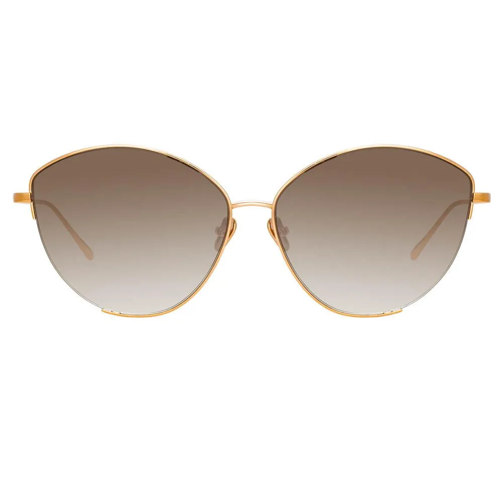 Ella Cat Eye Sunglasses in Rose Gold