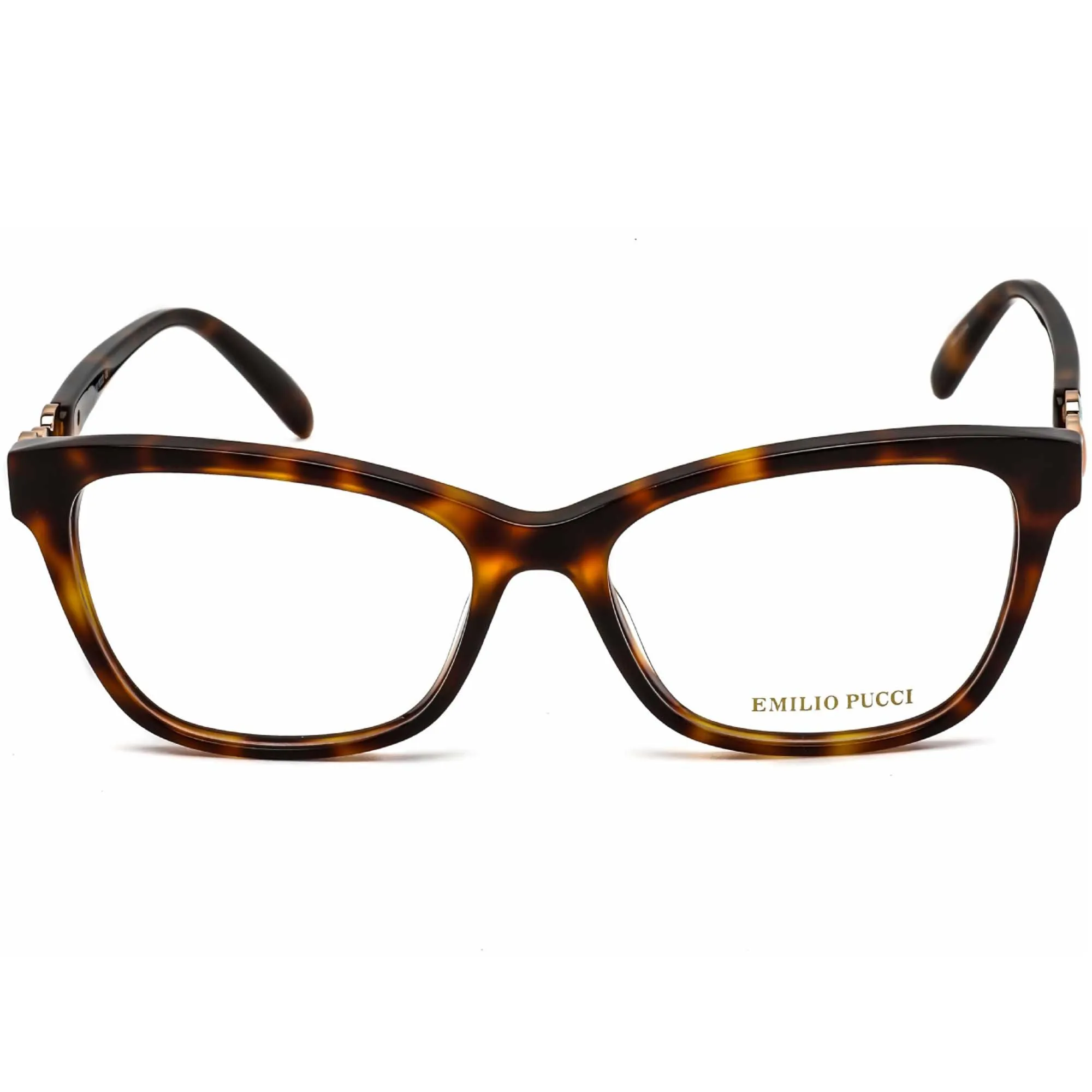 Emilio Pucci Women's Eyeglasses - Dark Havana Plastic Cat Eye Full Rim | EP5150 052