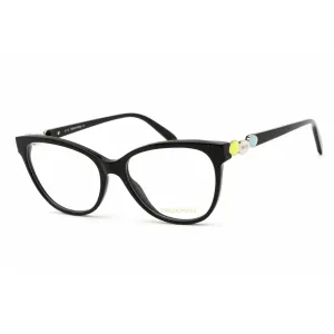 Emilio Pucci Women's Eyeglasses - Full Rim Shiny Black Cat Eye Frame | EP5151 001