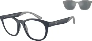 Emporio Armani Ek4001 Prescription Eyewear Frames with Interchangeable Sun Clip-ons Round