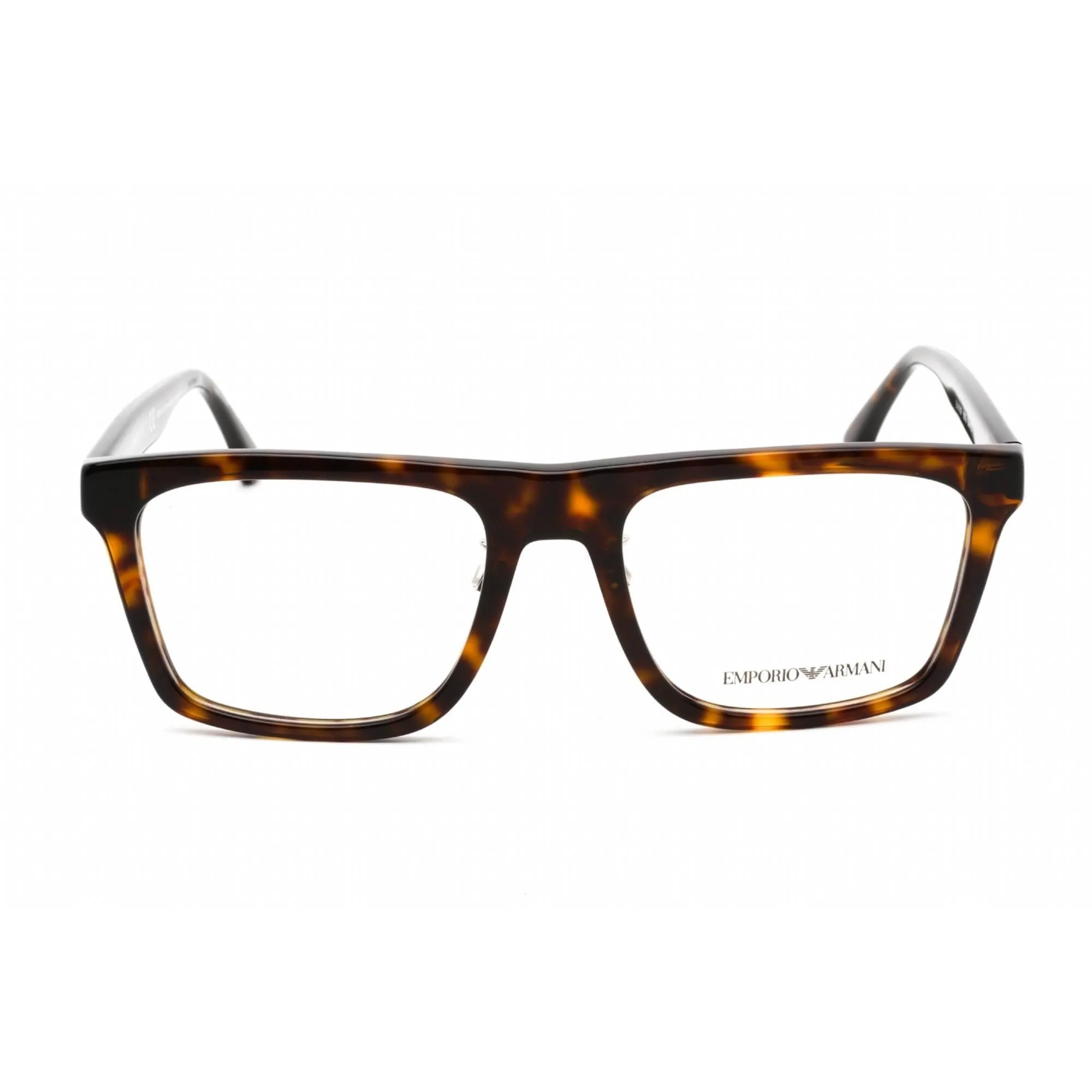 Emporio Armani Men's Eyeglasses - Havana Plastic Square Shape Frame | 0EA3185F 5879
