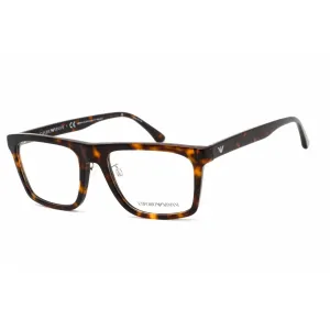 Emporio Armani Men's Eyeglasses - Havana Plastic Square Shape Frame | 0EA3185F 5879