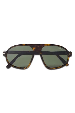 Erol Aviator-style Tortoishell Acetate Sunglasses