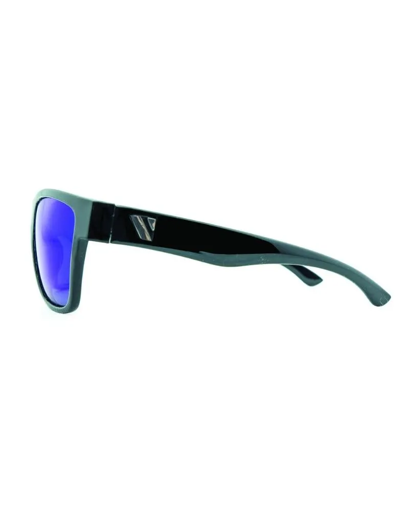 Escape Floating Polarised Sunglasses - Matt Black/Blue Revo