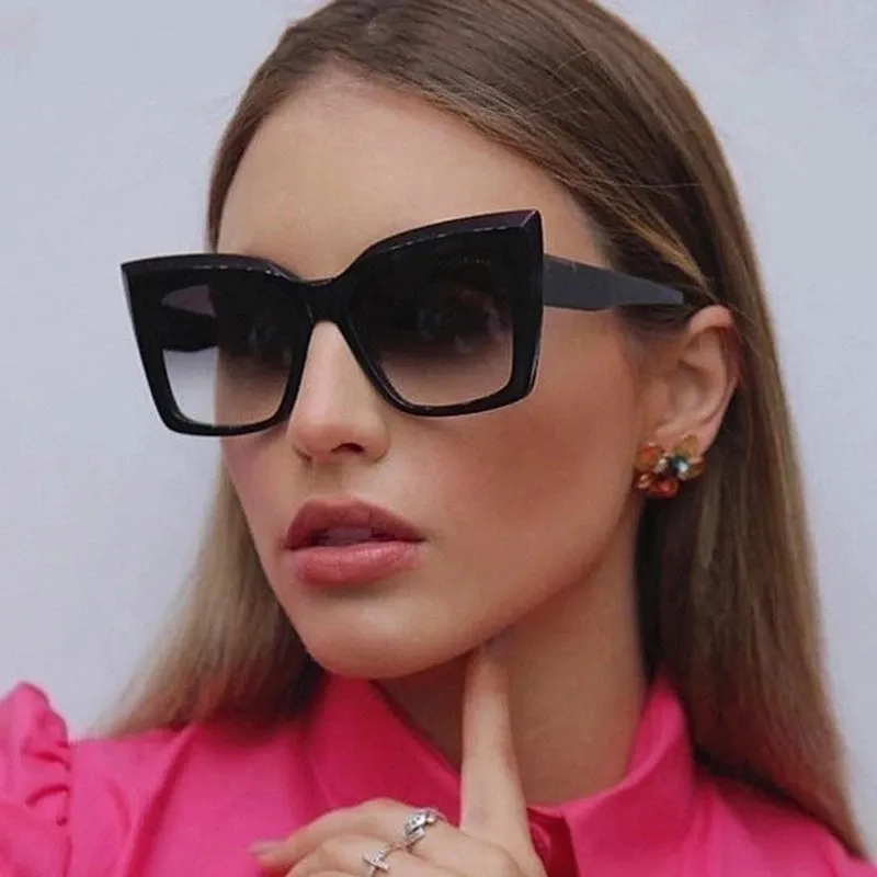 European And American Cat's Eye Trend Big Frame Sunglasses  New Retro Sunglasses