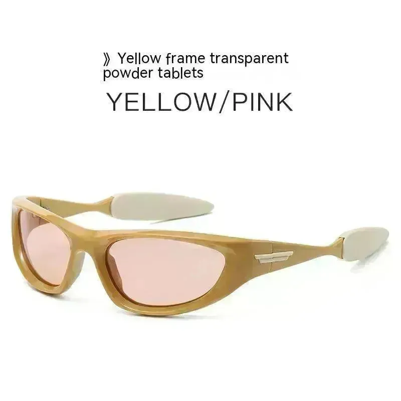 European And American Retro Fashion Colorful Cat Eye Riding Sunglasses For Women