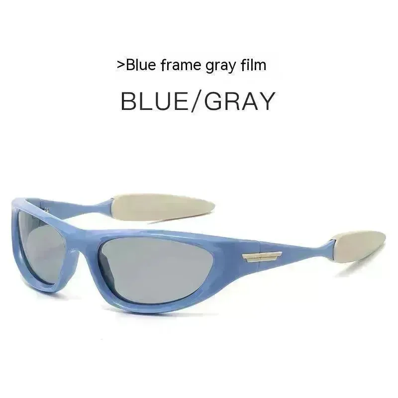 European And American Retro Fashion Colorful Cat Eye Riding Sunglasses For Women