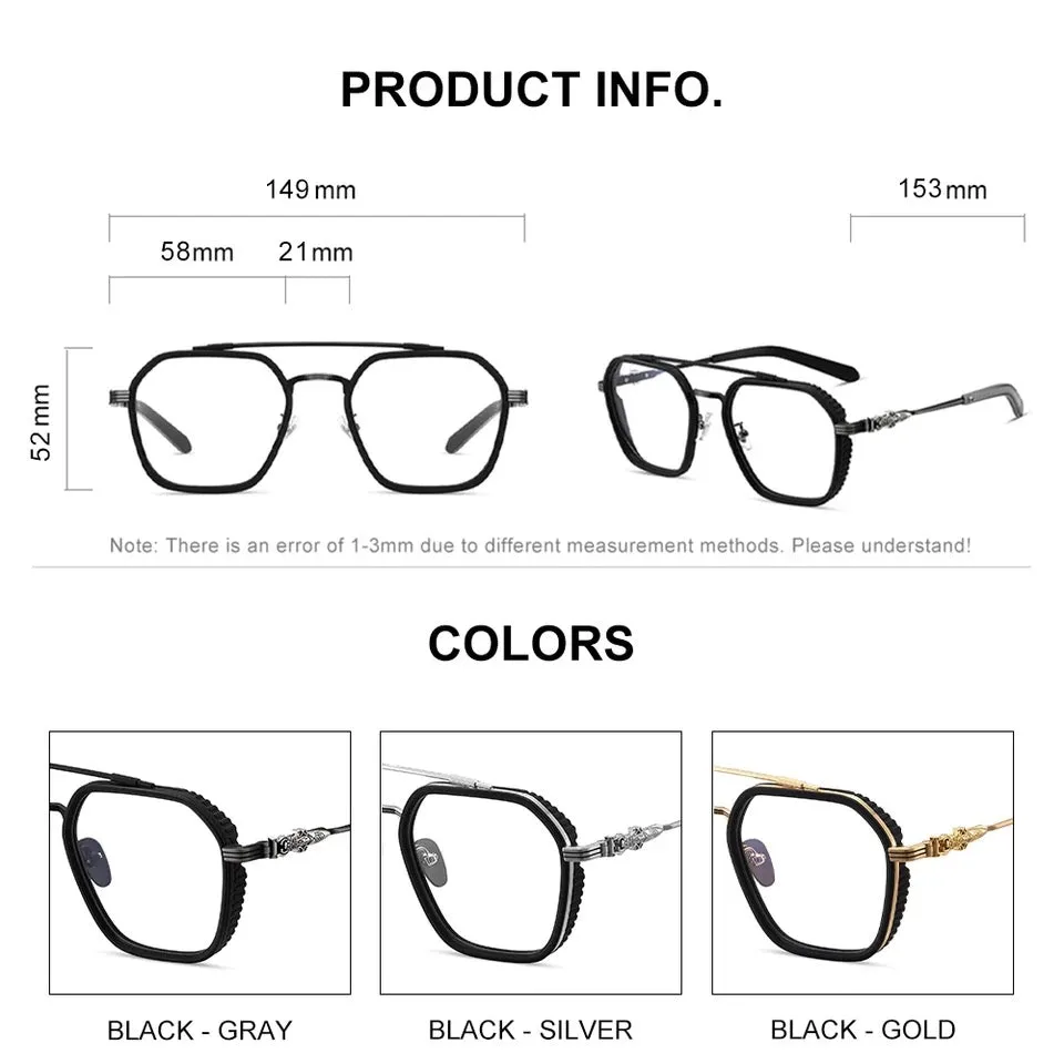 Eyeglasses For Men Anti Blue Ray Discoloration Optical Glasses - GL-001