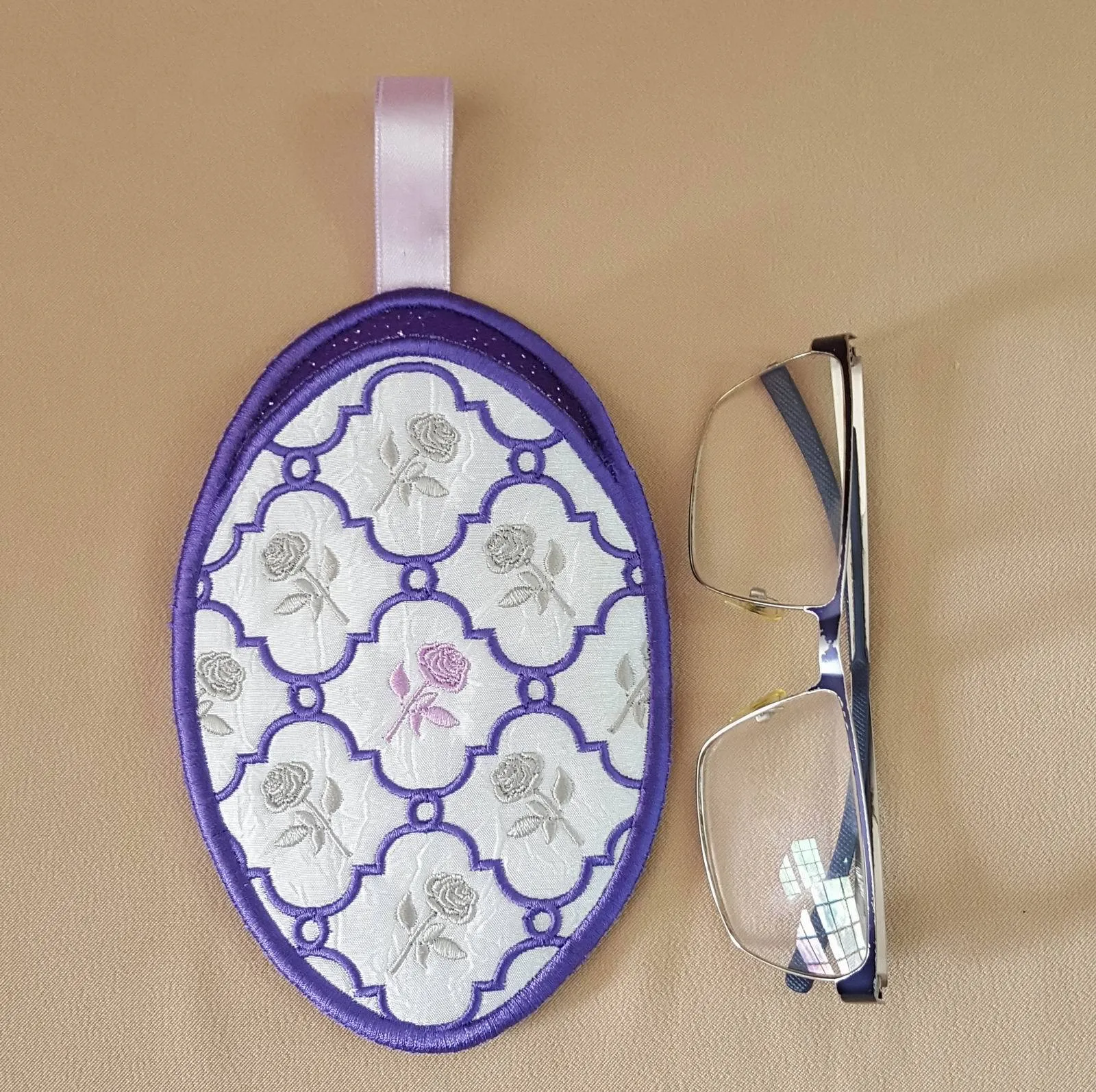 Faberge Inspired Rose Eyeglass Case
