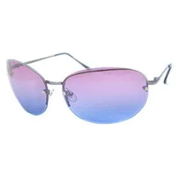 FACE Pink/Blue Rimless Sunglasses