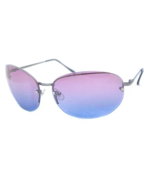 FACE Pink/Blue Rimless Sunglasses