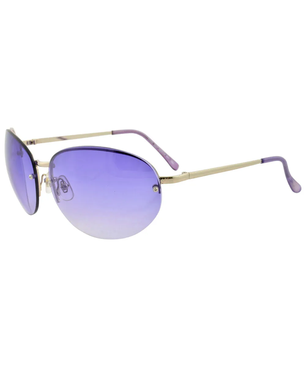 FACE Purple Rimless Sunglasses