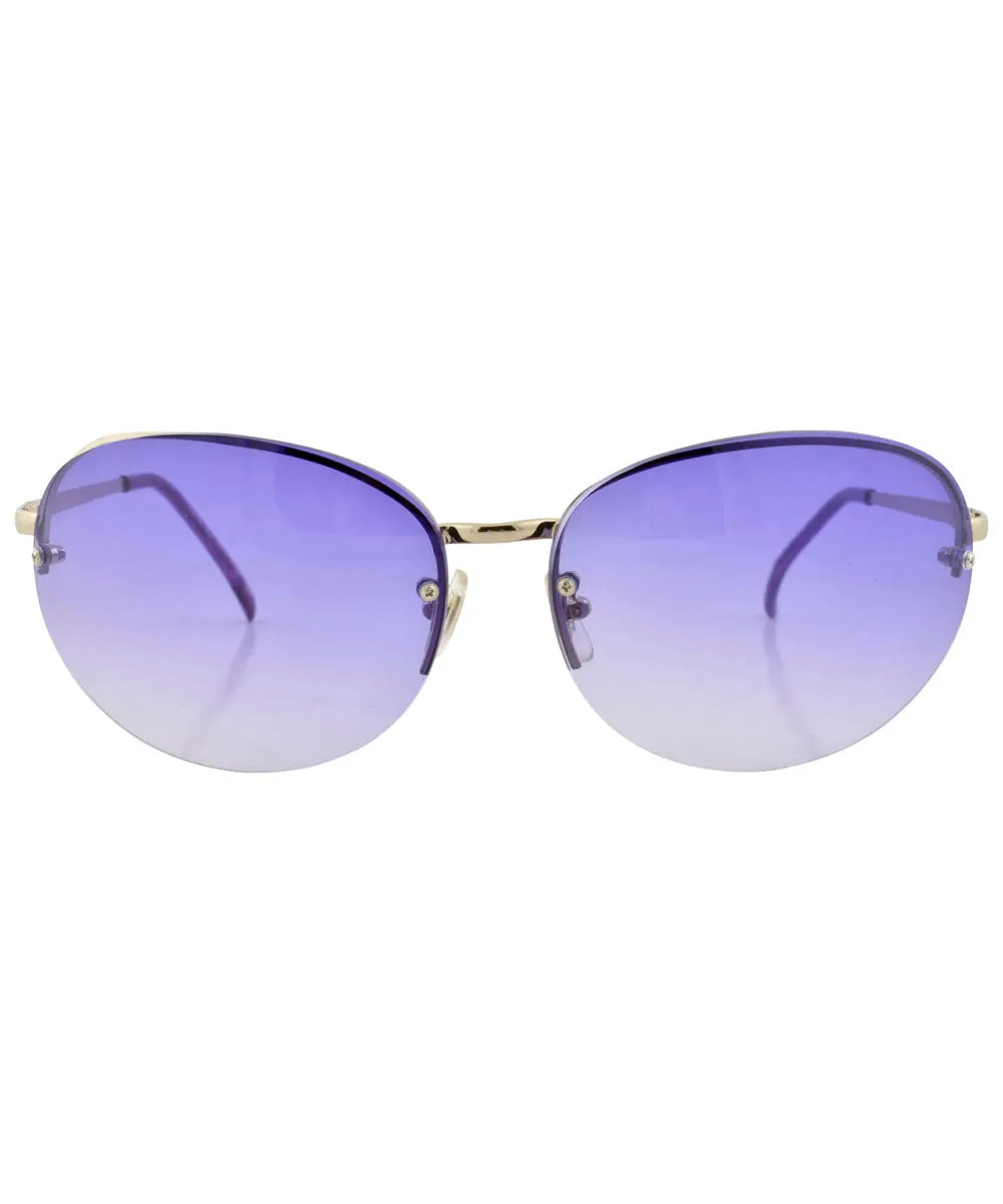 FACE Purple Rimless Sunglasses