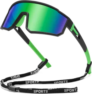FAGUMA Kids Polarized Sports Sunglasses Youth Baseball Sunglasses Age 8-16 Boys Girls Softball Cycling UV400 Protection